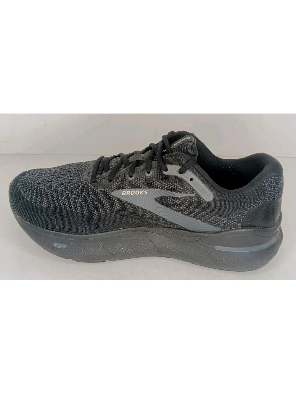 Brooks Ghost Max Running Shoes Black Mens Size 12 (2E) Wide Walking Cushion